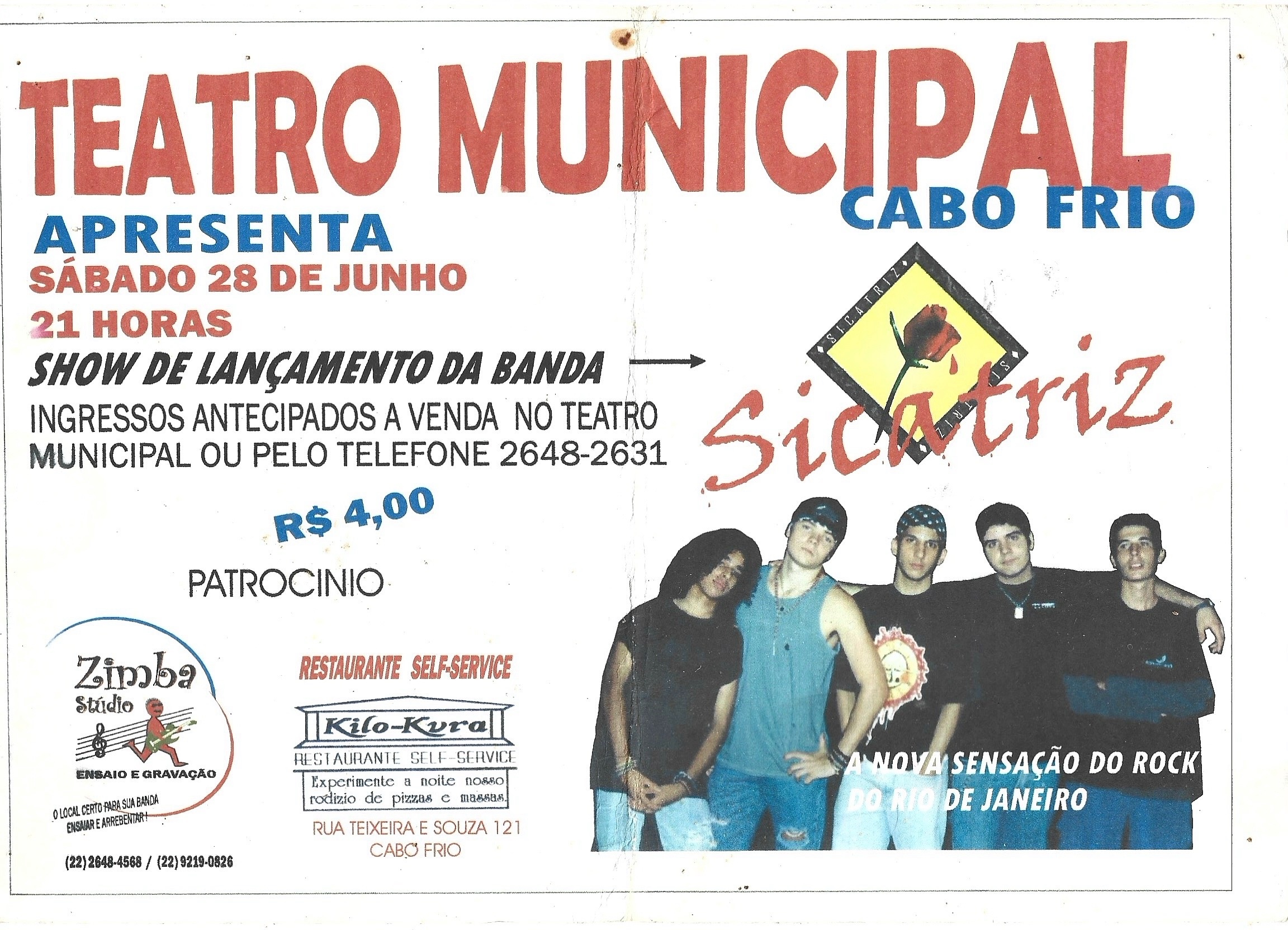 Filipe Hanssen e a banda Sicatriz